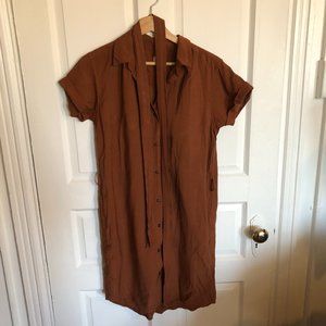 Bridge and Burn Dress in Rust